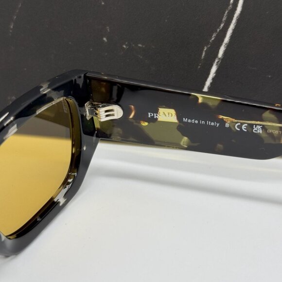 NEW PRADA PRA01S 15O10C SUNGLASSES MEN PR A01S 15O10C HAVANA SQUARE SPR A01 - Picture 9 of 10